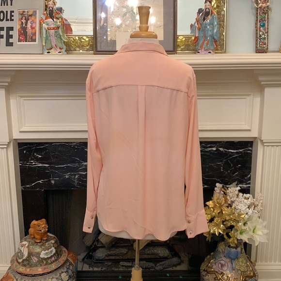 NWT “NY&C” pink chiffon pirate style blouse - Picture 5 of 7